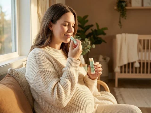 Numbrrrz organic lip balm for expecting moms and simple daily routines