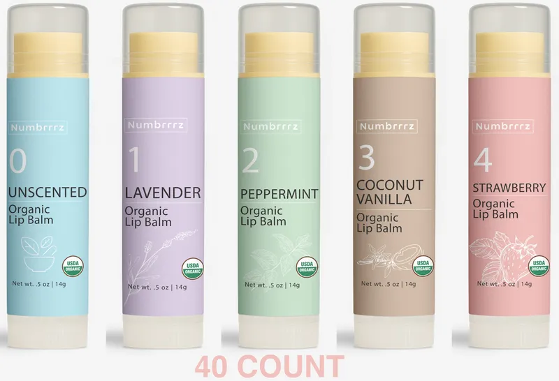 Numbrrrz Balm Squad 40-Count Lip Balm