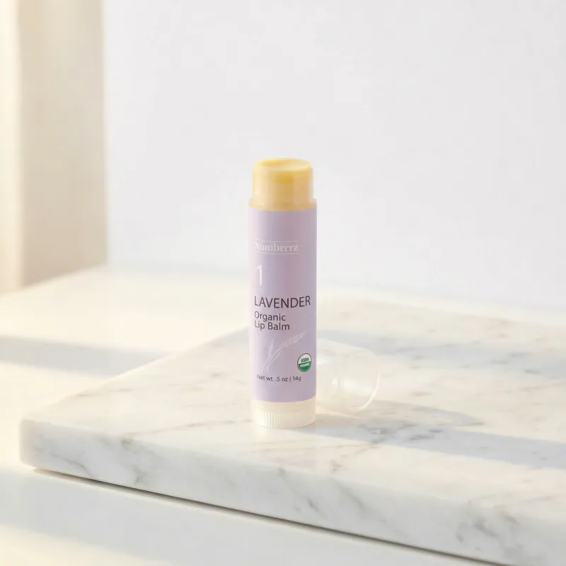 Numbrrrz Lavender Lip Balm — Single Tube