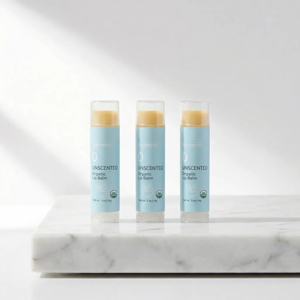 Numbrrrz Unscented 3-Count Lip Balm