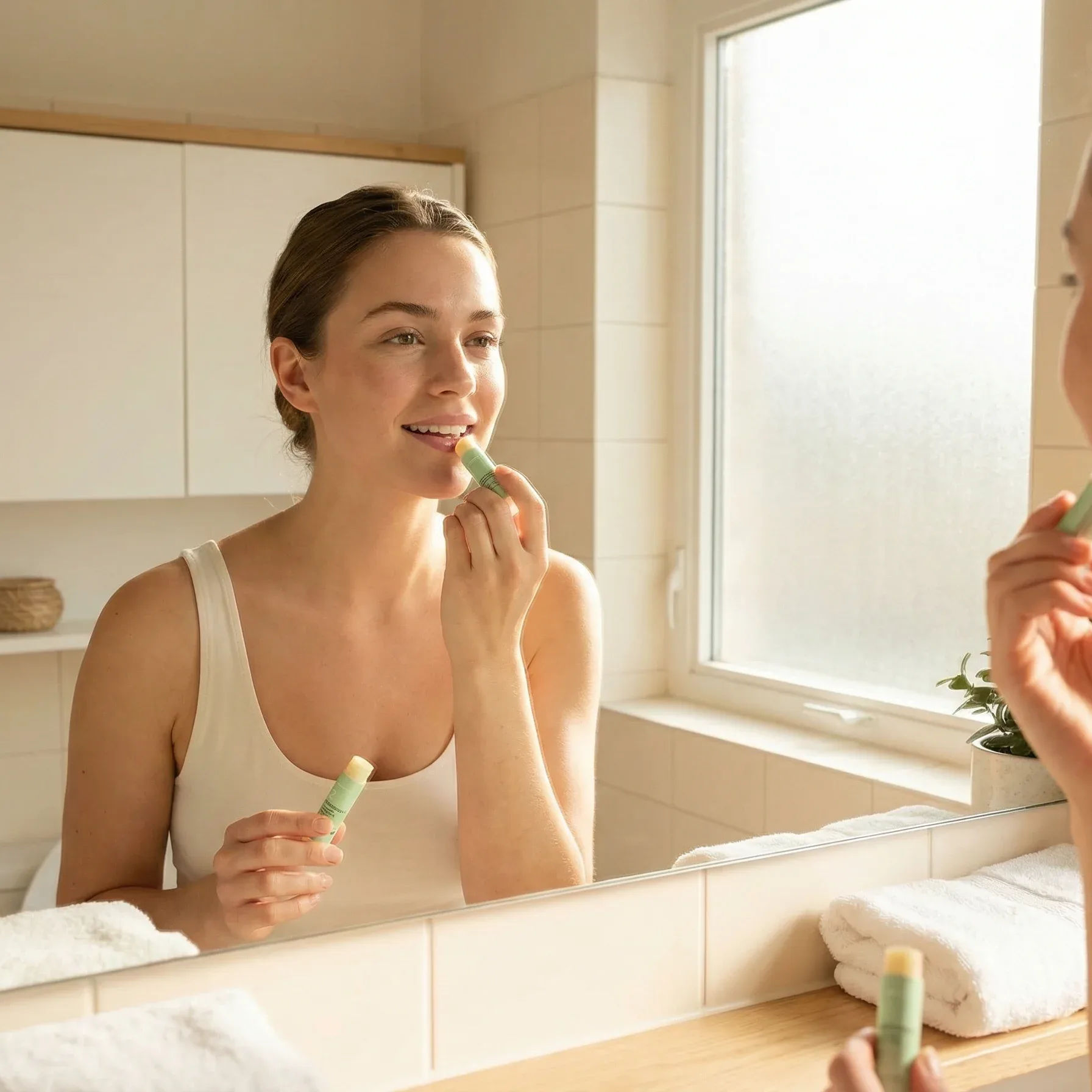 Numbrrrz only four ingredients organic lip balm square image