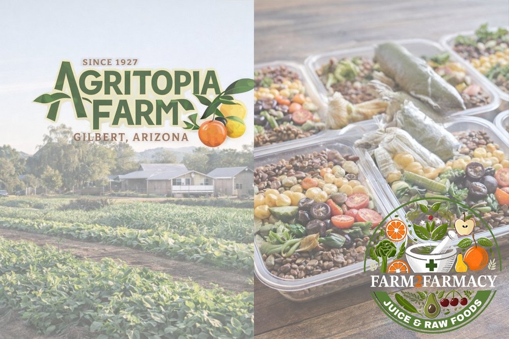 Farm 2 Farmacy plant-based food board from Agritopia partnership page